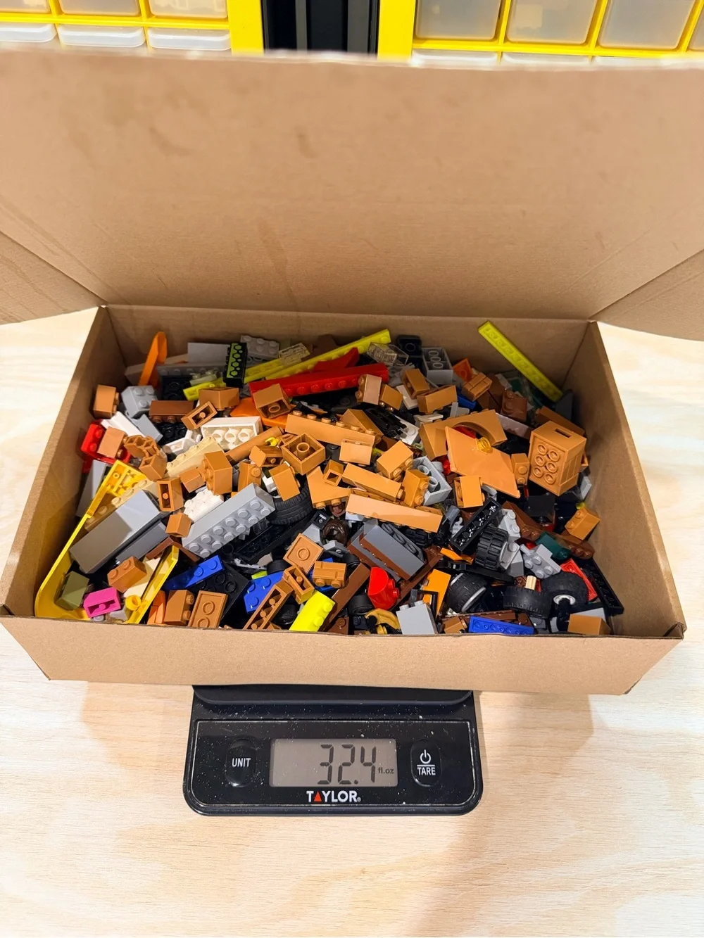 LEGO Bulk Mixed Lot 2 lbs Genuine LEGO Parts Bricks Wheels Pieces 32.4 oz